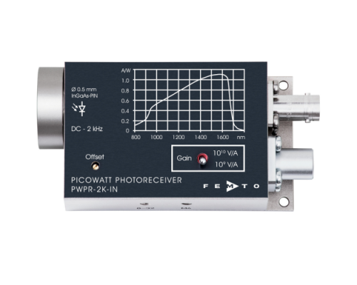 InGaAs-PIN皮瓦光电探测器PWPR-2K-IN-FST（低噪声2 kHz带宽）