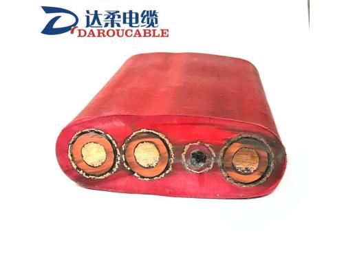 光纤组合硅橡胶扁电缆耐高温200度