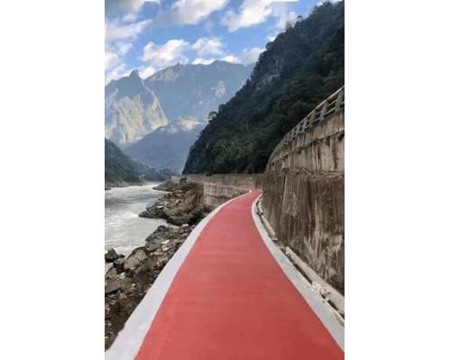 交叉路口水性EAU彩色防滑路面