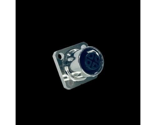 M12螺紋PG9六方法蘭焊線板前安裝航空針型插座