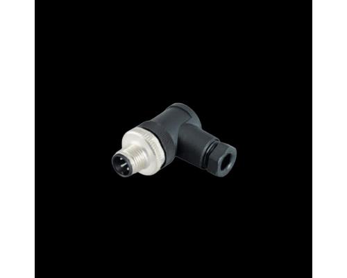 M12航空防水圓形彎頭電源電纜連接器