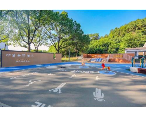长下坡水性EAU彩色防滑路面
