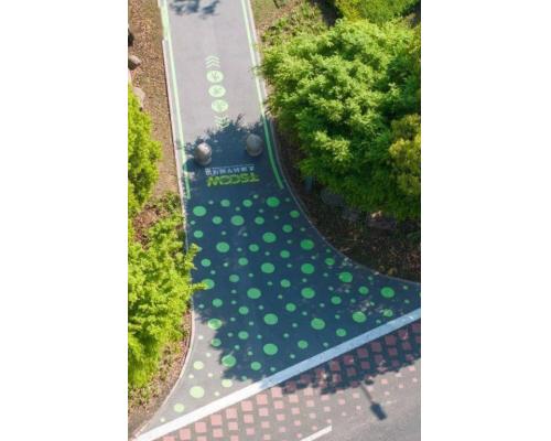 公交车专用道水性EAU彩色防滑路面