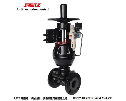 RETZ进口常开式气动隔膜阀