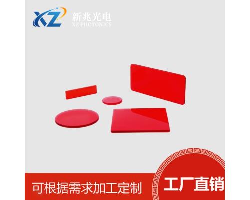 红色玻璃镜片高透光滤光精准舞台灯光摄影特效光学元件