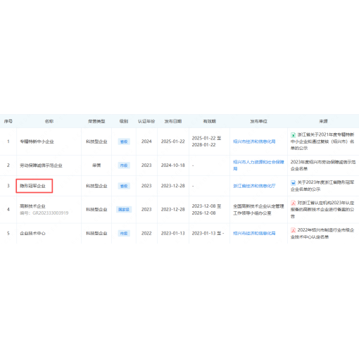 隐形冠军企业<